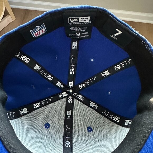 New Era New York Giants Fitted Hat, Size 7 - Picture 3 of 4